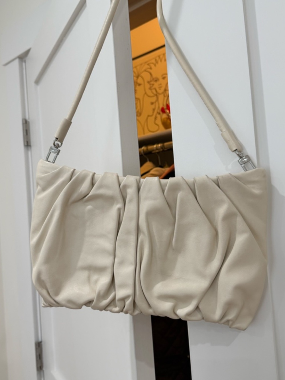 STAUD Bean Large Convertible Hobo Bag, Cream - GUC - Picture 2 of 8